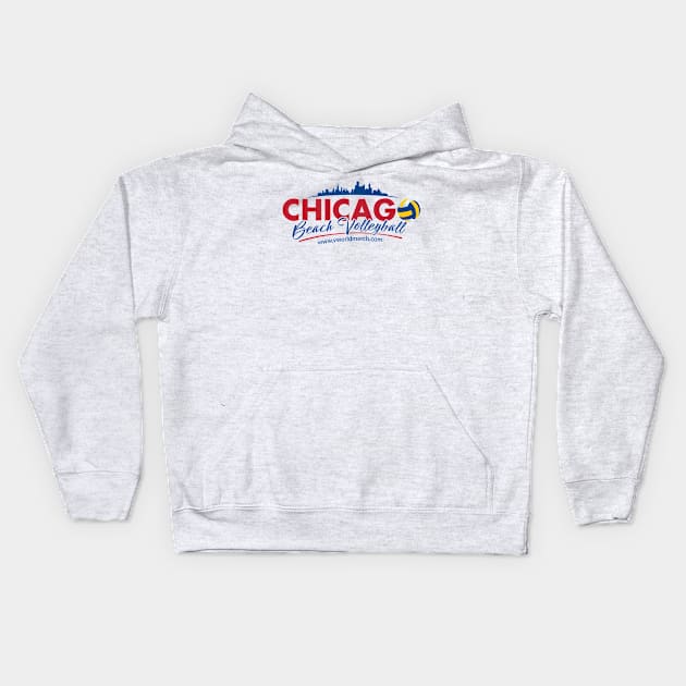 Chicago Beach Volleyball A Kids Hoodie by vworldmerch